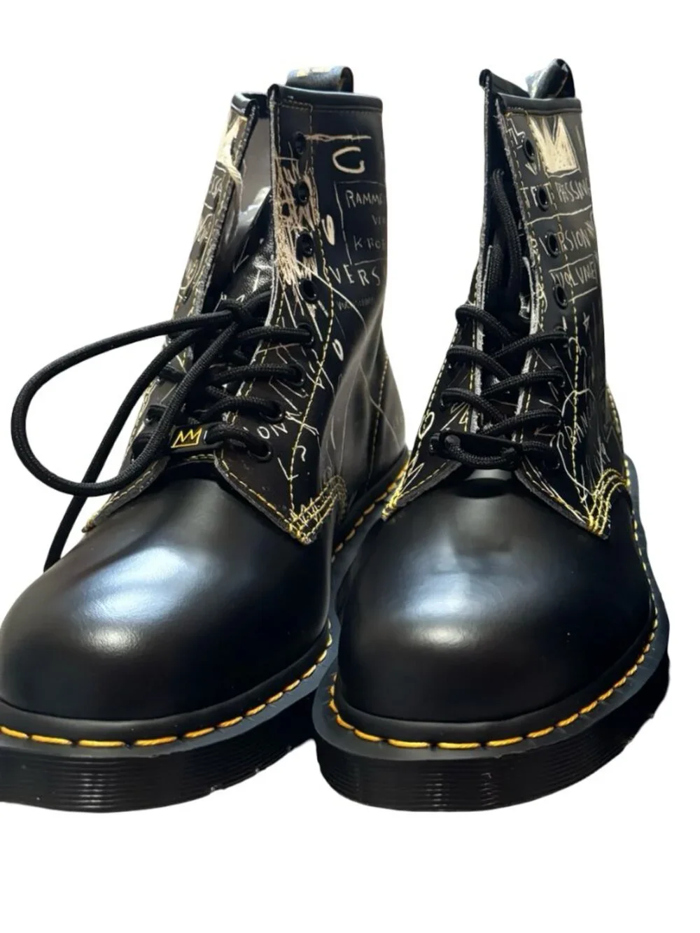 Dr. Martens x Jean-Michel Basquiat 1460 Beat Bop Leather Boots Mens 10/Womens 11